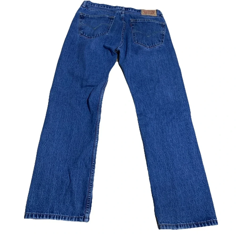 Levi's‎ 505 Jeans Mens Size 34x32 Medium Wash Blue Denim Mid Rise